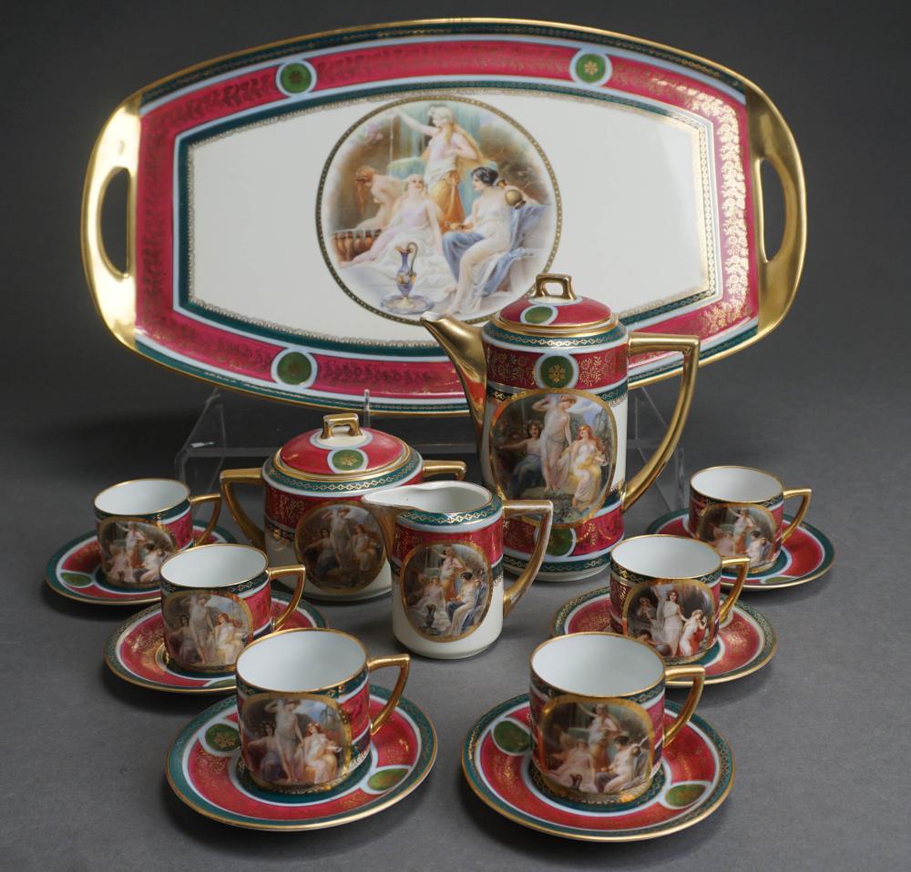 Appraisal: CZECHOSLOVAKIA HAND PAINTED PORCELAIN TEA SETCzechoslovakia Hand Painted Porcelain Tea