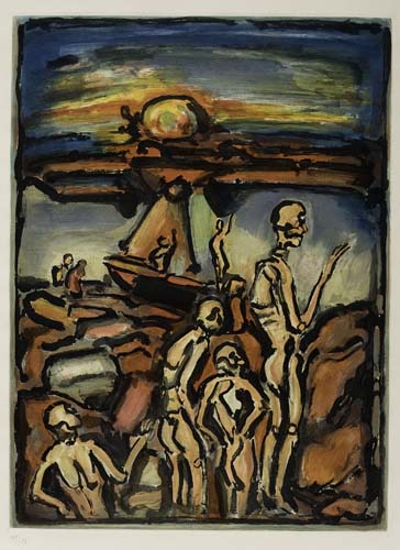 Appraisal: GEORGES ROUAULT La Baie de Tr pass s Color aquatint