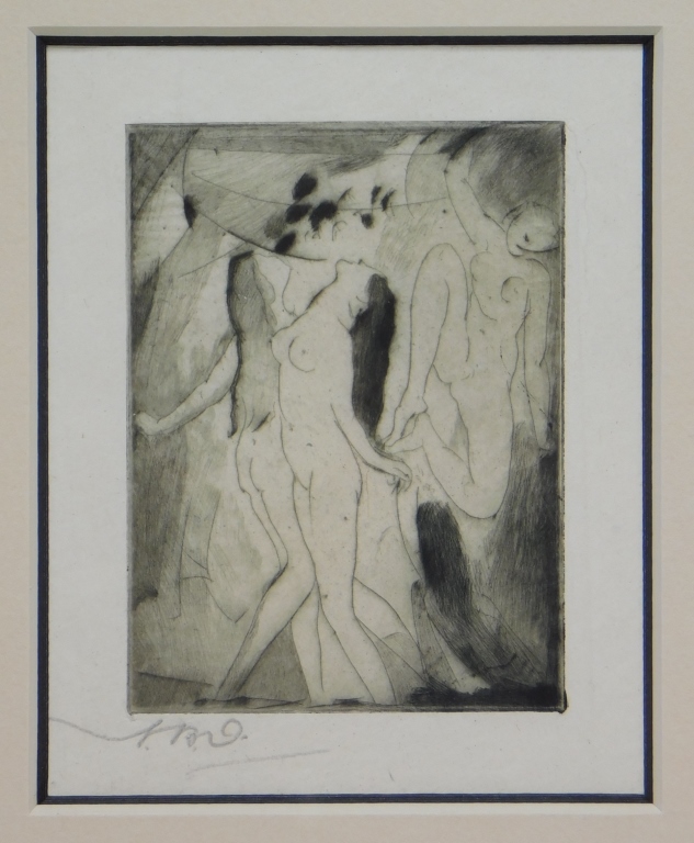 Appraisal: ARTHUR B DAVIES ECSTASY ETCHING California New York Italy -