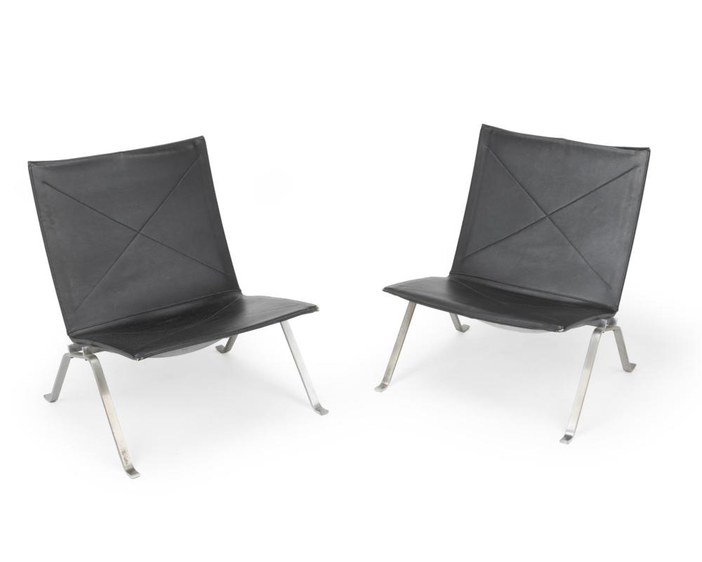 Appraisal: Poul Kjaerholm - Danish A pair of PK side chairs