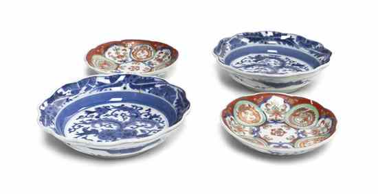 Appraisal: Two Pairs of Chinese Porcelain Dishes the first pair having