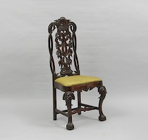 Appraisal: Ornate Carved Chair ca late th Century Carved fancy back