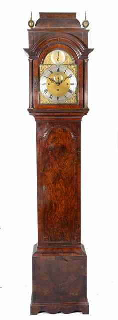 Appraisal: AN TH CENTURY STYLE WALNUT EIGHT DAY LONGCASE CLOCK the