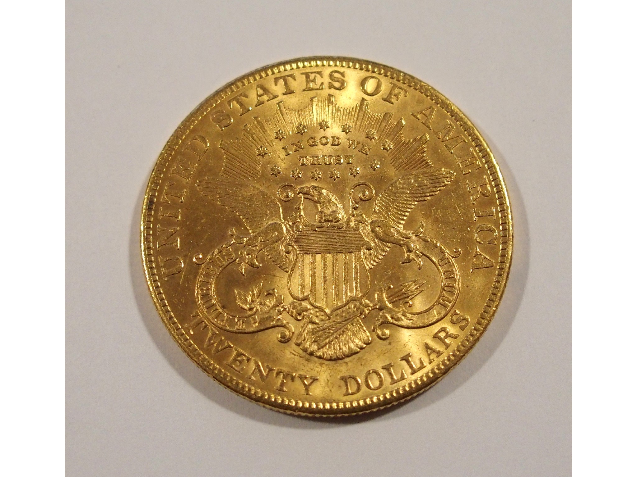 Appraisal: USA Twenty Dollar gold coinREV double eagle OBV Liberty Head