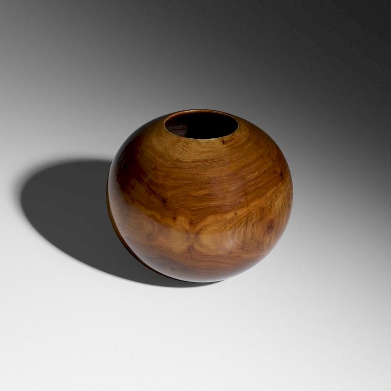 Appraisal: Philip Moulthrop vessel Philip Moulthrop vessel USA c black walnut