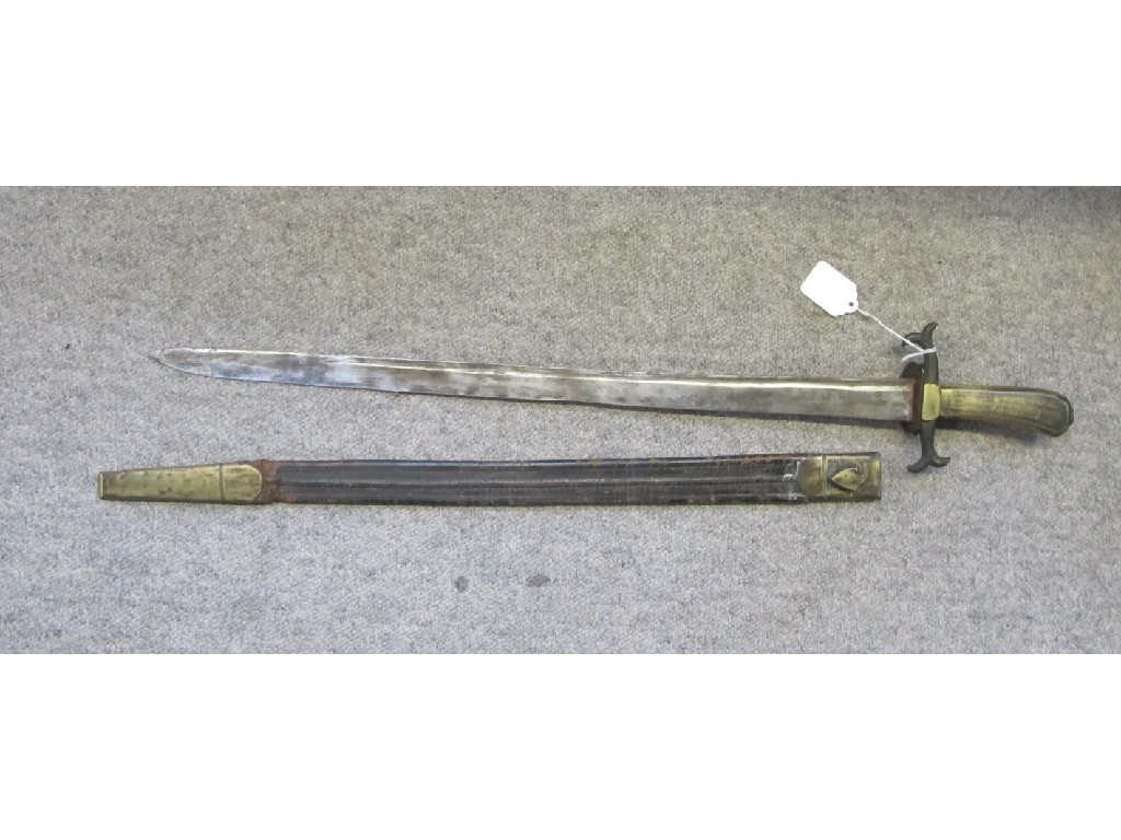 Appraisal: Antique short sword in scabbard