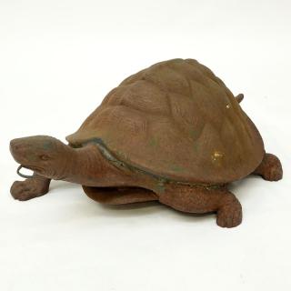 Appraisal: Vintage Cast Iron Tortoise Sculpture Vintage Cast Iron Tortoise Sculpture