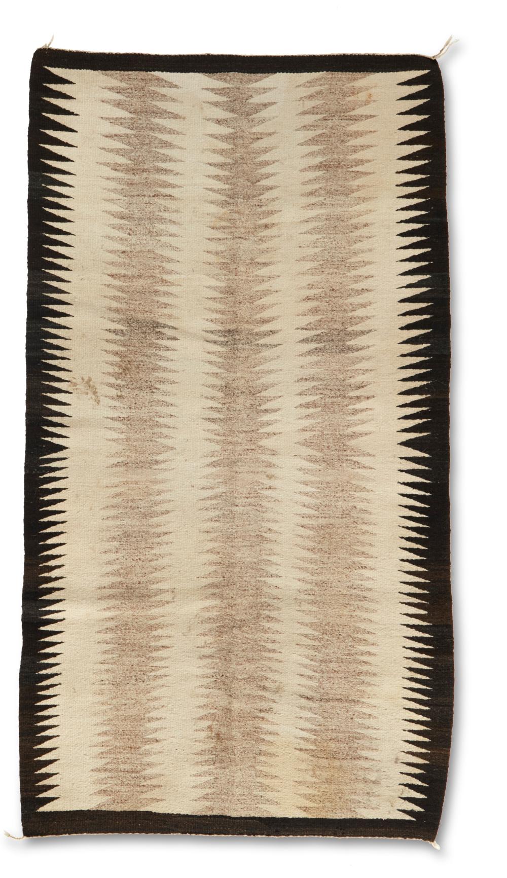 Appraisal: A Navajo regional rug Mid- th century Dine Woven in