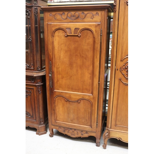 Appraisal: Vintage French Louis XV style single door armoire approx cm