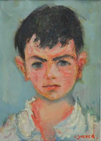 Appraisal: ZUCKER Jacques Oil on Canvas Portrait of a Boy Signed