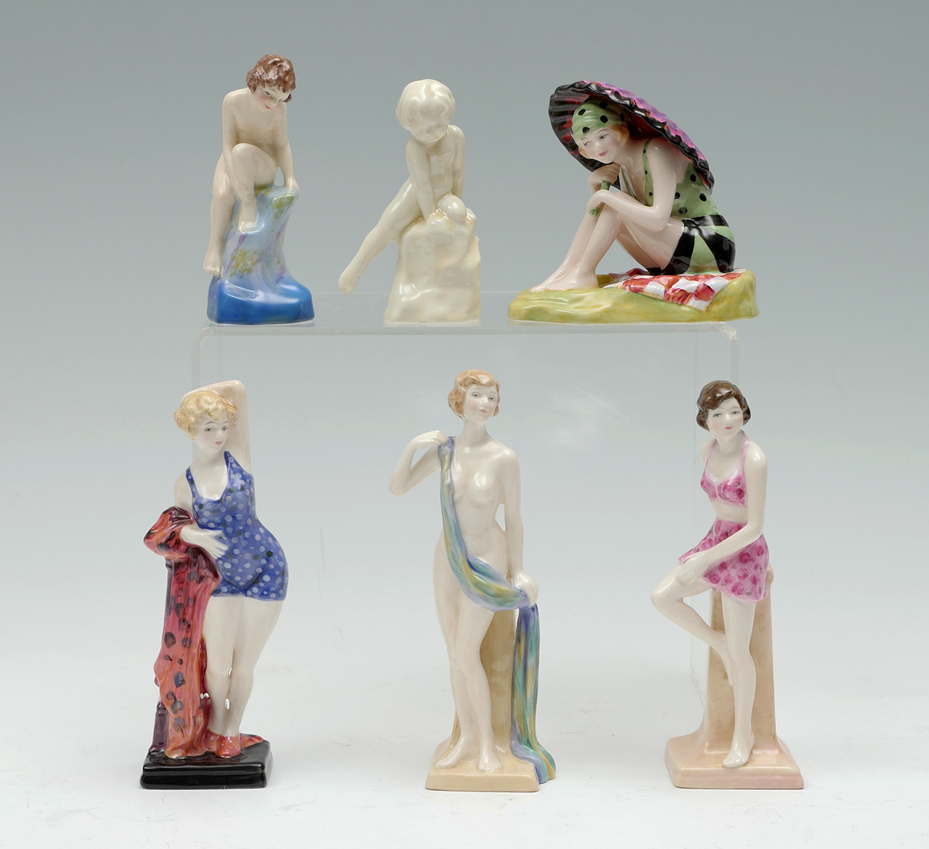 Appraisal: PC ROYAL DOULTON BATHERS COLLECTION AND MORE ''The Swimmer'' HN