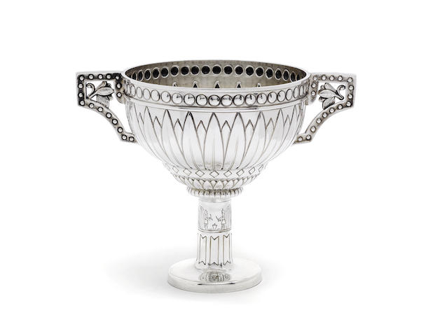 Appraisal: A silver two-handle cup by S Blanckensee Sons Ltd Birmingham