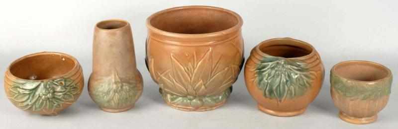 Appraisal: Lot of McCoy Art Pottery Pieces Description s to s