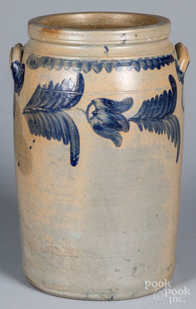 Appraisal: Pennsylvania or Maryland stoneware crock th c Pennsylvania or Maryland