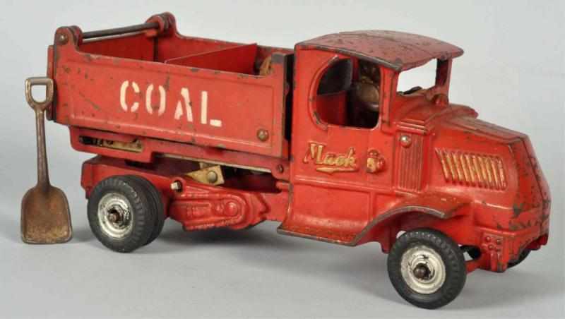 Appraisal: Cast Iron Arcade Mack Coal Truck Toy American Later version