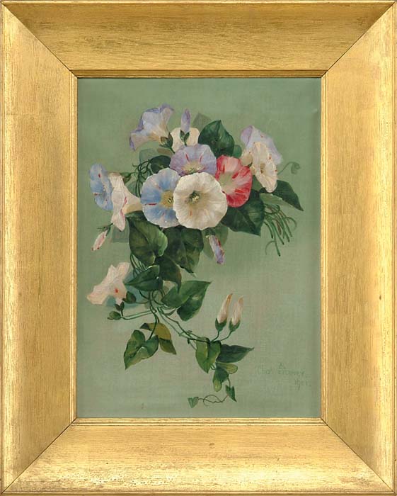 Appraisal: CHARLES STORER American - PAIR OF FLOWER STILL LIFES Oil