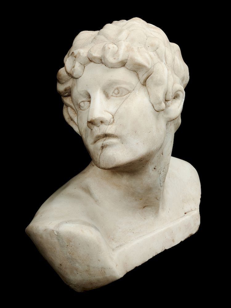 Appraisal: An Italian Marble Bust An Italian Marble Bust After the