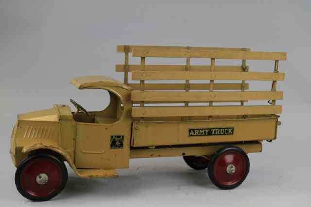 Appraisal: STEELCRAFT MACK ARMY TRUCK C pressed steel 'C' Mack cab