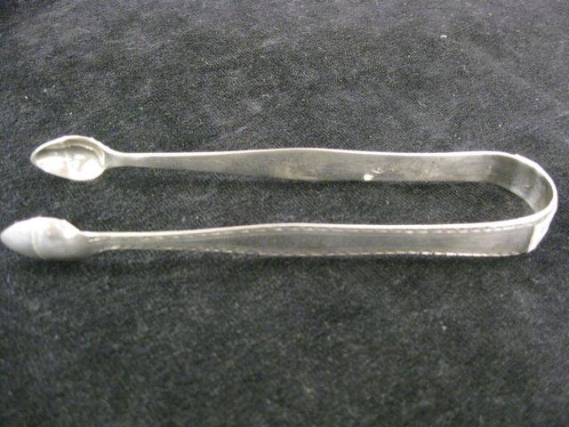 Appraisal: Georgian English Sterling Sugar Tongs signed I L for John