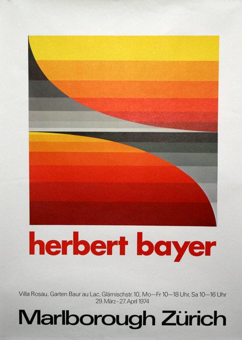 Appraisal: BAYER Herbert German - Marlborough Poster '' x '' signed