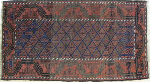 Appraisal: Turkoman carpet early th c ' x '