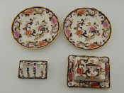 Appraisal: A Mason's ironstone Mandalay pattern part breakfast set comprising a