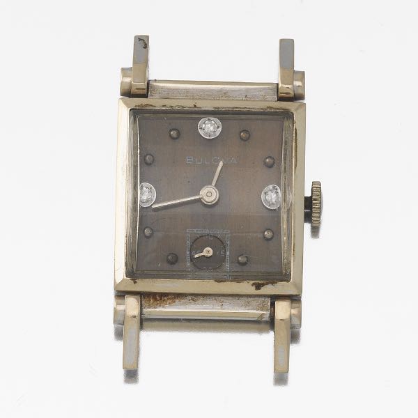 Appraisal: BULOVA K HINGED LUG WATCH mm wide x mm long