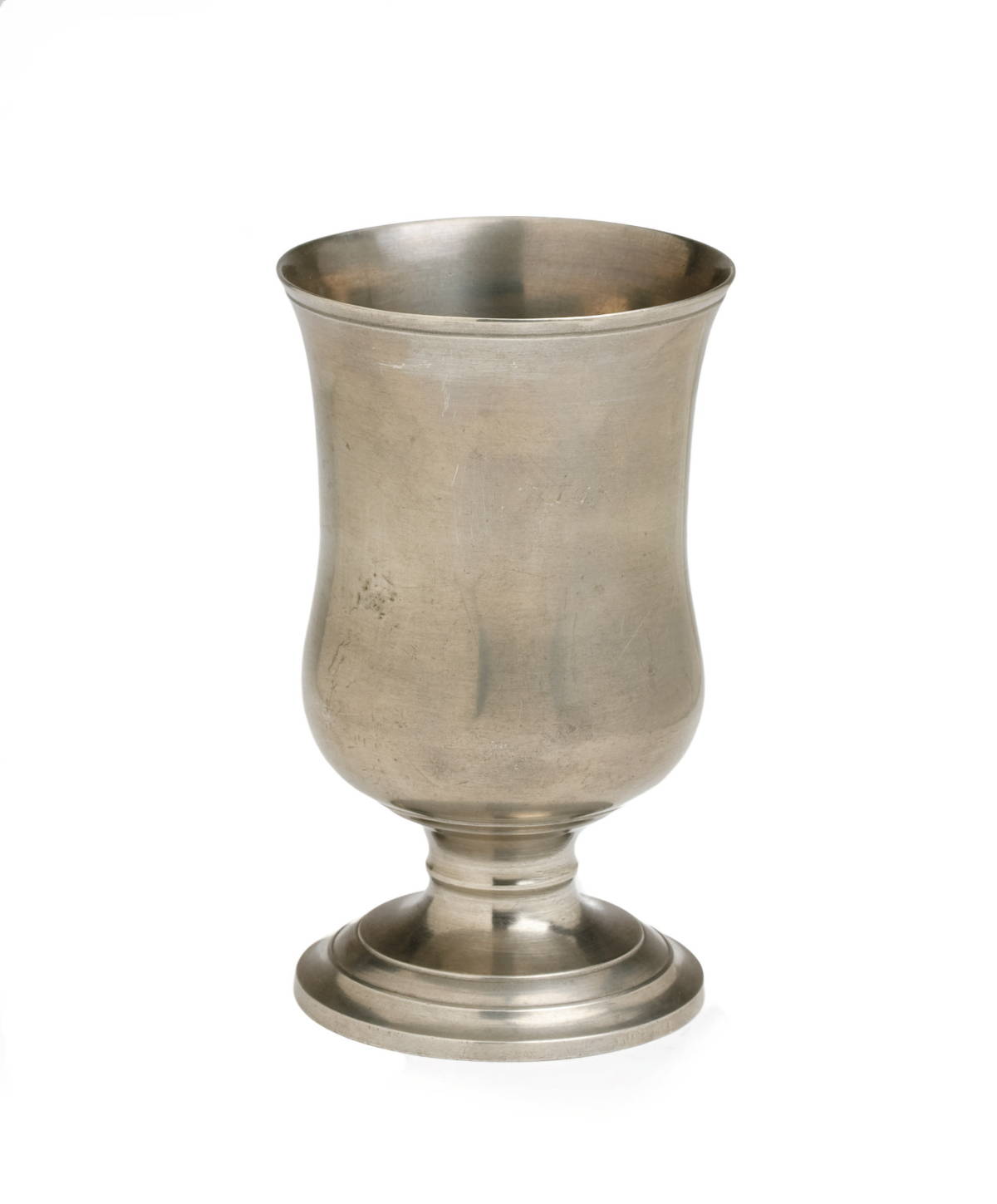 Appraisal: PEWTER CHALICE ISRAEL TRASK BEVERLY MASSACHUSETTS CIRCA - Having a