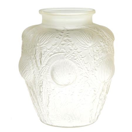 Appraisal: Lalique Mold Blown Glass Domremy Vase Estimate -