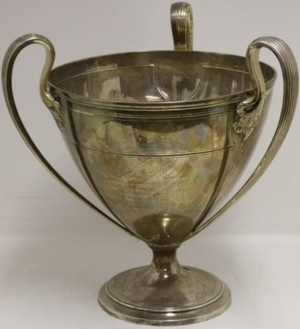 Appraisal: MONUMENTAL TIFFANY STERLING SILVER LOVING CUPTROPHY FOR SONS OF HOPE