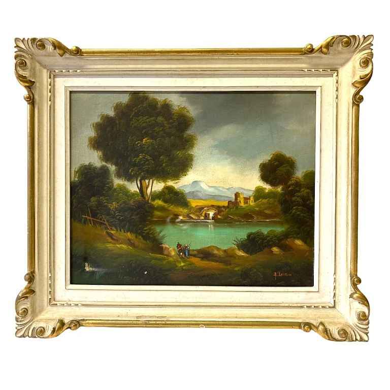 Appraisal: Two Dutch Schools Oils Two Dutch Schools Oils Signed Framed