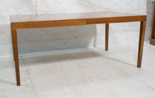 Appraisal: Large Modernist Dining Table Wide Banded Trim Ta Large Modernist