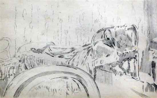 Appraisal: Walter Richard Sickert - etching 'The Iron Bedstead' second state