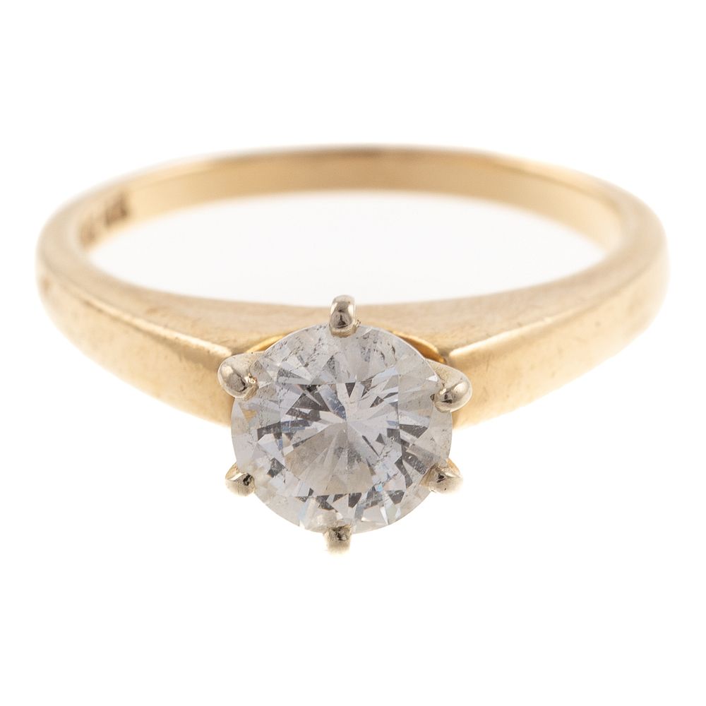 Appraisal: A ct Diamond Solitaire Ring in K K yellow gold