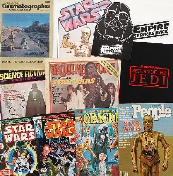 Appraisal: A collection of paper items related to Star Wars s-