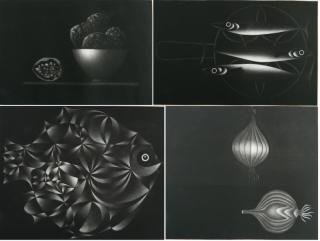 Appraisal: Mario Avati mezzotints Mario Avati French - - ''Les Oignons