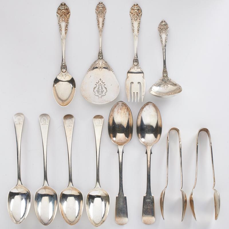 Appraisal: STERLING UTENSILS INCLUDES TIFFANY CO Condition Report DISCLAIMER Rago Unreserved