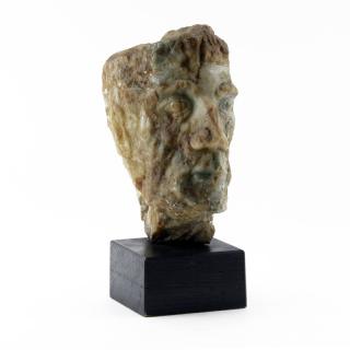 Appraisal: After Chaim Gross American - Carved Granite Bust on Wood