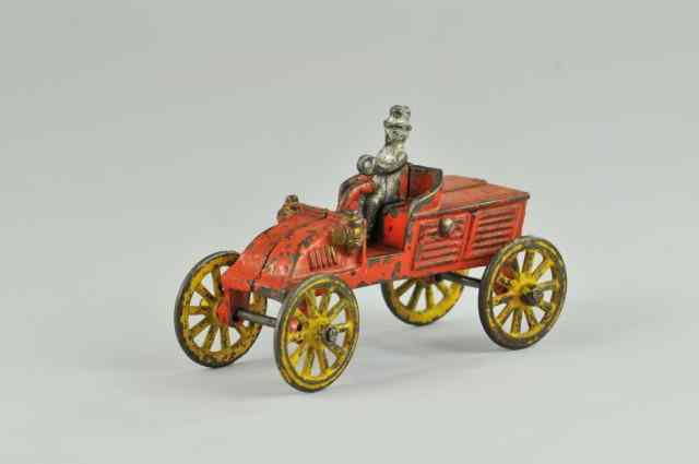 Appraisal: KENTON RUNABOUT Kenton early cast iron model painted in red