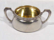 Appraisal: Russian Interest A Russian silver sugar bowl hallmarked Moscow bearing