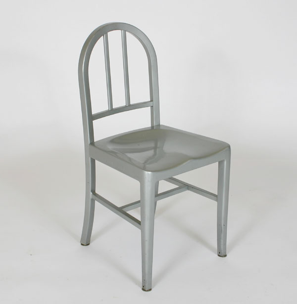 Appraisal: Art Deco Goodform aluminum chair Chicago World's Fair Skyride attribution