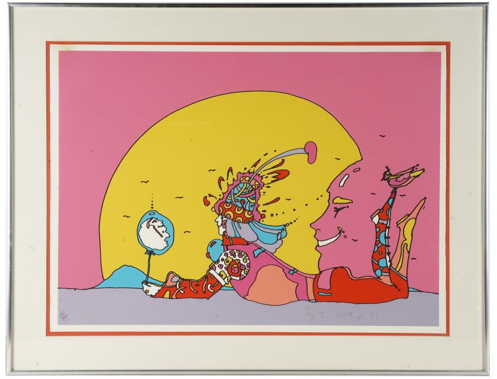 Appraisal: PETER MAX MAGICAL MOMENTS serigraph numbered lower left signed and