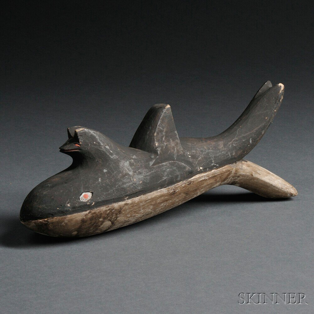 Appraisal: Carved Wood Rattle Northwest Coast in the form of a