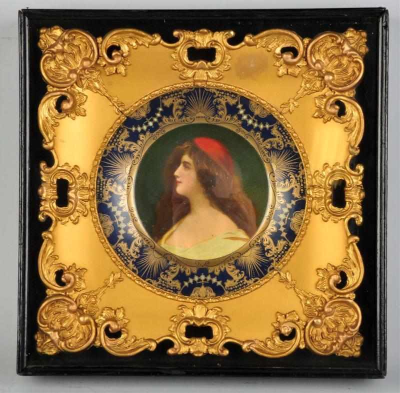 Appraisal: Coca-Cola Vienna Art Plate to Mounted in a complete shadowbox