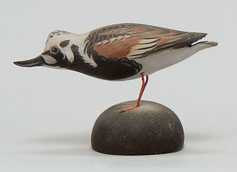 Appraisal: MINIATURE RUDDY TURNSTONE In running form By Crowell of East