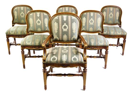 Appraisal: Sale Lot A Suite of Six Louis XVI Style Parcel