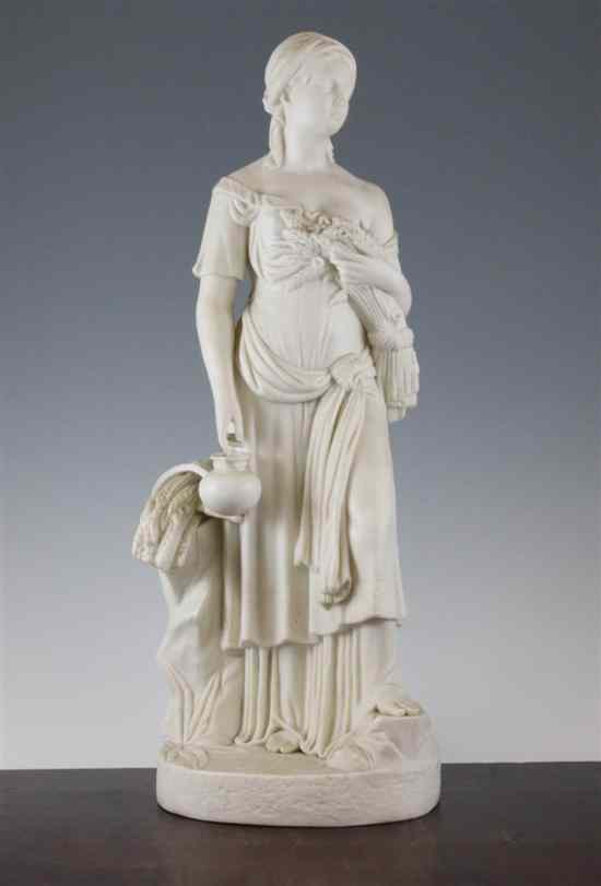 Appraisal: A Victorian parian standing figure of Ruth late th century