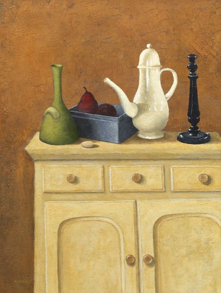 Appraisal: NICK PATTEN AMERICAN CONTEMPORARY x image size Still life on