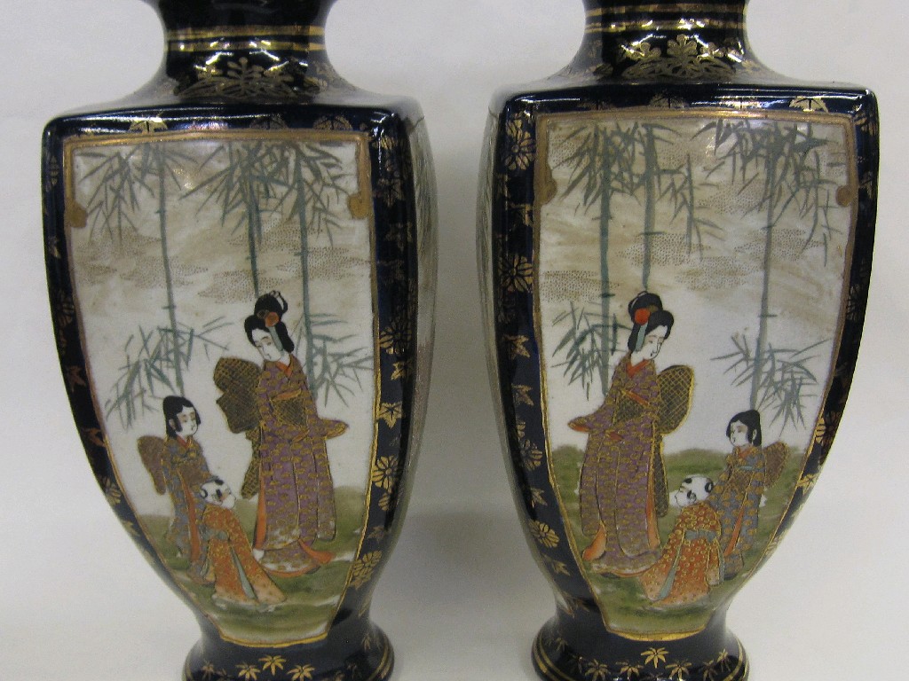 Appraisal: Pair of Satsuma vases