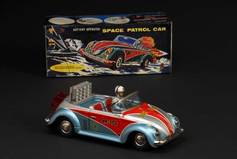 Appraisal: Tin Space Patrol Car R- Description Japanese Made by Nomura